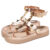 Sandalia Papete Dubuy Feminina Plataforma Pirâmide Feminina Rose Gold Isys 2050FG