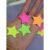 100 Estrela de Papel Neon 3cm e 1cm