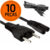 Kit 10 Cabo De Energia Bipolar Tipo 8 Tv Rádio P2/3/4