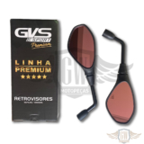 Retrovisor Gvs Bmw F800 Haste Fixa Honda Lente Convexa Ruby