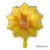 Balão Metalizado Flor Girassol Amarelo Festa Jardim Decoração Enfeites