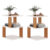 Kit 2 Mesa de Cabeceira Modelo Spin360 Várias Cores Mesinha Lateral Criado Mudo Quarto