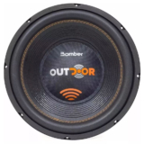 Alto Falante Subwoofer Bomber Outdoor 12 Pol 500W Rms 4 Ohms Automotivo