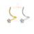 Piercing Nostril Aço Cirúrgico Pvd Zircônia Cravejada Estrela