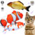 Brinquedo Peixe elétrico  interativo com Catnip gato se mexe Pelucia Pet
