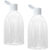 10 Frascos de Plástico Vazio 100ml Com Tampa Fliptop Kit Viagem
