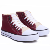 Tênis Infantil feminino Cano Alto Casual LPS STAR Courino WorldColors – Várias Cores