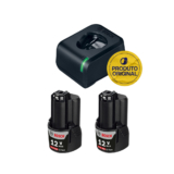 Carregador Gal 12v-20 + 2 Baterias Gba 12v 2ah Bosch