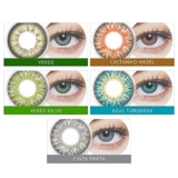 Lente De Contato Colorida SEM GRAU Biosoft Uso Bimensal + Estojo