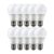 Kit com 10 Unidades Lâmpada Led Bulbo Kian 15w Amarela 3000k Bivolt