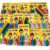 100 Cxs Mini Giz De Cera Colorido 5 Cores Atacado Kit Festa Aniversario Infantil Prenda Lembracinha
