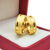 Par de Alianças de Casamento 8mm Luxuosas Diamantada com Detalhe Liso Banhadas a Ouro 18k