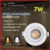 Luminária Spot Led Redondo Direcionável 7W Embutir Gesso Teto |Luz Branca / Luz Amarela Bivolt Spot Super LED