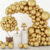 KIT 25 BALÃO DOURADO CROMADO 9’ + 50 BALÃO 5’ DOURADO CROMADO
