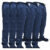 Kit C/ 5 Calça de Uniforme Mecânico Brim Profissional Reforçada