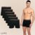Kit Com 6 Cuecas Boxer Box De Algodao Cotton Lupo Original Modelo Basico Liso – Pronta Entrega