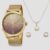 Relógio Condor Feminino Dourado + Kit Co2035mtd/k4m