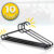 Conjunto Com 10 Cabides Reforçados Adulto cor Preto