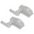 Kit 2 Luminárias Led De Dobradiças Switch Light Para Armário Mini Cinza 12V 3000K Luz Amarela Bronzearte