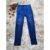 legging Jeans feminina ,Com pedraria de desenho  borboleta
