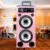 Caixa Residencial Trio Bob 2 Falante 6 Pol e Tweeter Pintada Colorida Bluetooth Mp3 fm Aux
