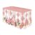 Capa de Mesa Festa Floral Rose Sublimado Decoração de Mesa Em Tecido Veste Fácil