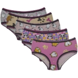 Kit 5 Calcinhas Infantis Luluzinha Algodão Penteado