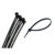 ABRACADEIRA NYLON 4,8X400 MM PRETA PCTE COM 100 PCS