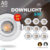 Kit 10 Luminária Spot Led Redondo Direcionável 5W Embutir Gesso Teto | Branco Frio | Branco Quente Bivolt Pronta Entrega