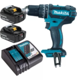 Furadeira Parafusadeira 2 Baterias 18v 5ah Dhp482 Makita Bivolt