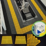 Kit 22 pç Piso Modular Automotivo de Estrado 30×30 | Direct Borrachas