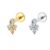 Piercing Helix Conch Labret Aço Cirúrgico Pvd Indiano Zircônia Cravada