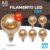 Kit 6 Lâmpada Filamento LED G95 4W E27 LUZ QUENTE (AMARELO) Âmbar Retrô Vintage 110V~220V | Bivolt