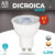 Kit 5 Lâmpada Led Dicroica Gu10 Mr16 4,8w Bivolt Luz Branca/Amarela