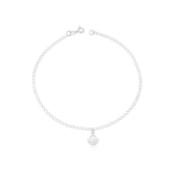 Pulseira Infantil Prata 925 Concha pendente