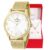 Relógio Champion Feminino Analógico Dourado Pulseira Mesh Original À Prova d’Água Presente Moda Gift Aniversário Tendência Estilo Mulher Esposa Namorada Mãe Barato CN26019B