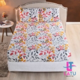 Jogo de Lençol Queen Estampado 3 Peças – 170 fios – Com Elástico – Estampas Sortidas