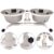 Comedouro Pet Duplo Tigela Inox 900ml – FERCAR
