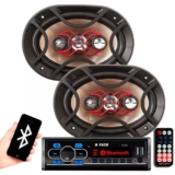 Kit Mp3 Player Bluetooth Usb Sd+ Par Auto Falante 6×9 Bravox