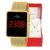 Relógio Champion Feminino Digital Quadrado Dourado + Kit Colar e Brincos Original Presente Moda Gift Aniversário Tendência Estilo Mulher Esposa Namorada Mãe Barato CH40080V