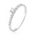 Anel solitário em prata 925 com zirconias cravejadas