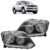 Farol Dianteiro Amarok 2010 2011 2012 2013 2014 Máscara Negra Foco Duplo Lente Lisa Acrilico