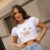 Blusa Good Vibes Cropped Mini Blusa Feminina Estampada