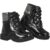 Bota Coturno Feminina Infantil Bebê GiGiL Teen Coturno Tratorado Meninas Cano Médio Confortável Moda Atual Blogueira