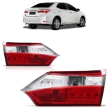 Lanterna Traseira Corolla 2015 2016 2017 2018 Bicolor Porta Malas Lente Lisa Acrilico