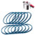 Kit Jogo 12 Borracha Silicone Para Panela De Pressão Universal Resistente Prático 12 Peças Cozinhar