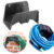 Suporte Fixo Para Mangueira De Jardim Em Plástico PVC Preto
