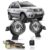 Kit Farol Milha Auxiliar Ecosport 2008 2009 2010 2011 2012 Botão Universal