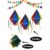 Kit Decoração Festa Junina 20m Bandeirinhas + 3 Balão Tecido