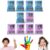 Kit 5 Maletas Estojo Escolar Pintura Infantil 18 Pçs Giz Lápis Desenhos Presente Lembrança